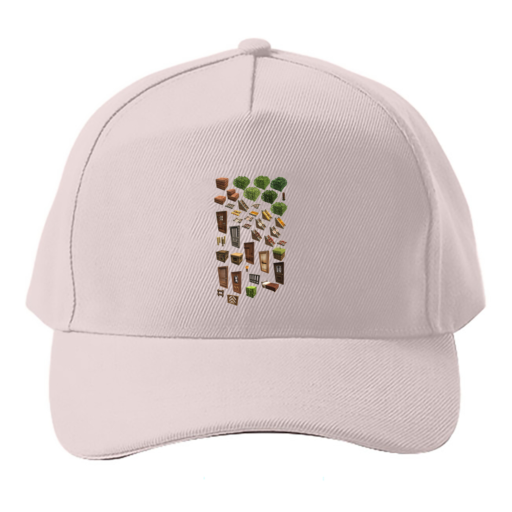 （画像用） マインクラフト ブロックの世界 Minecraft MC Block world ベースボールキャップ 綿100％ 男女兼用 帽子 スポーツ